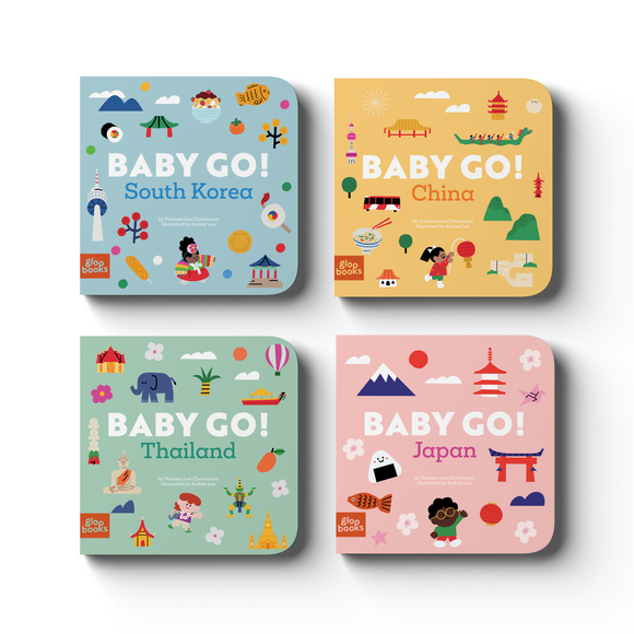 Our first board book series for little travelers!