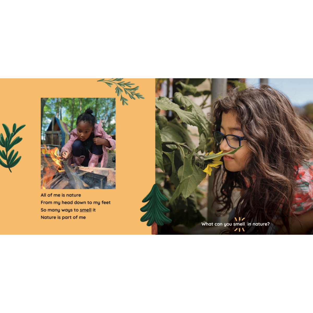 All of Me Is Nature: Exploring My Five Senses Outside