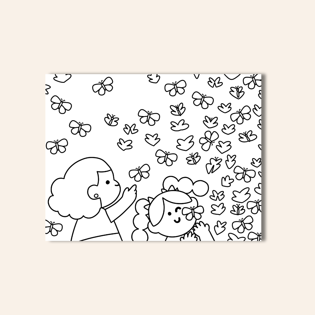 Butterflies Coloring Sheet