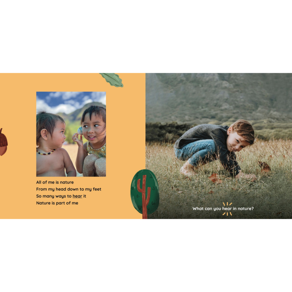 All of Me Is Nature: Exploring My Five Senses Outside