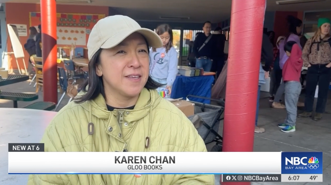 Karen Chan CEO Founder of Gloo Books at Social Justice Book Fair 2025