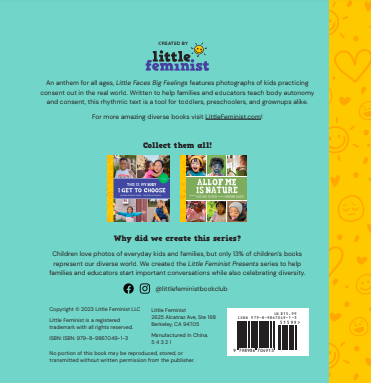 Little Faces Big Feelings: What Emotions Look Like