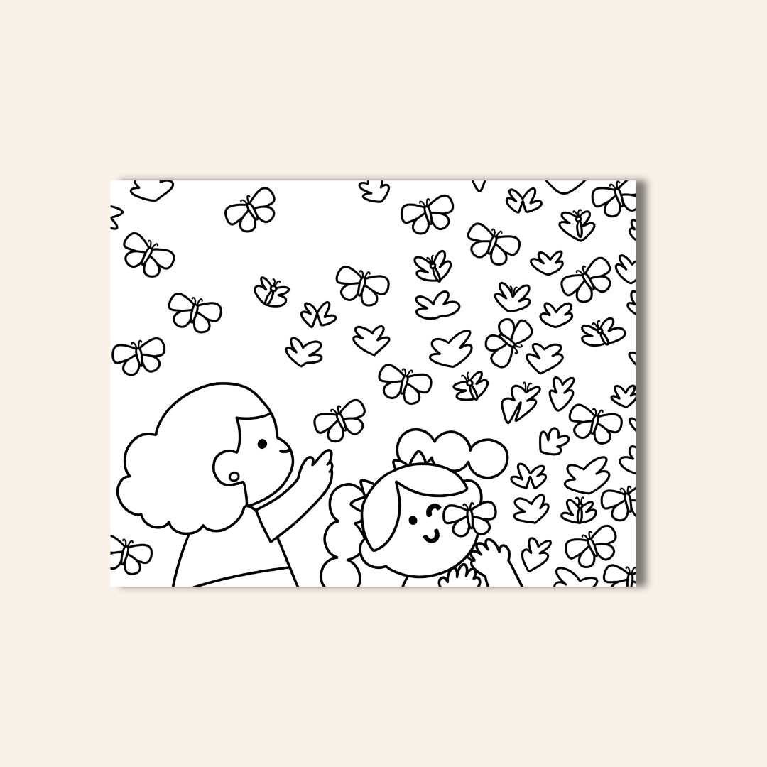 Butterflies Coloring Sheet