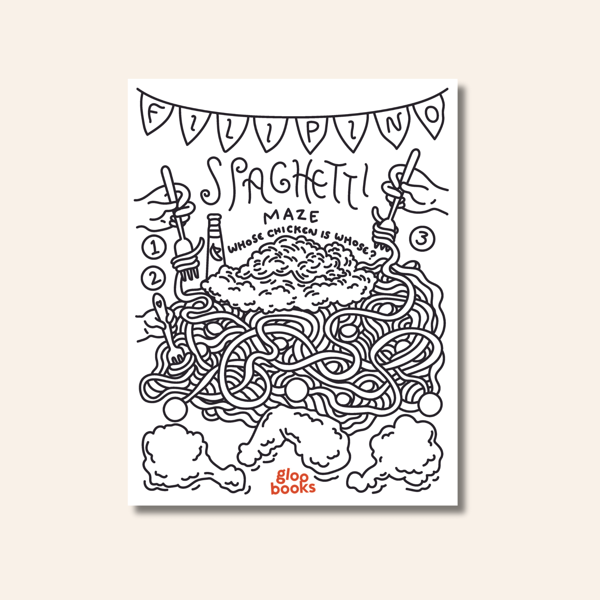 Filipino Spaghetti Maze Activity Sheet