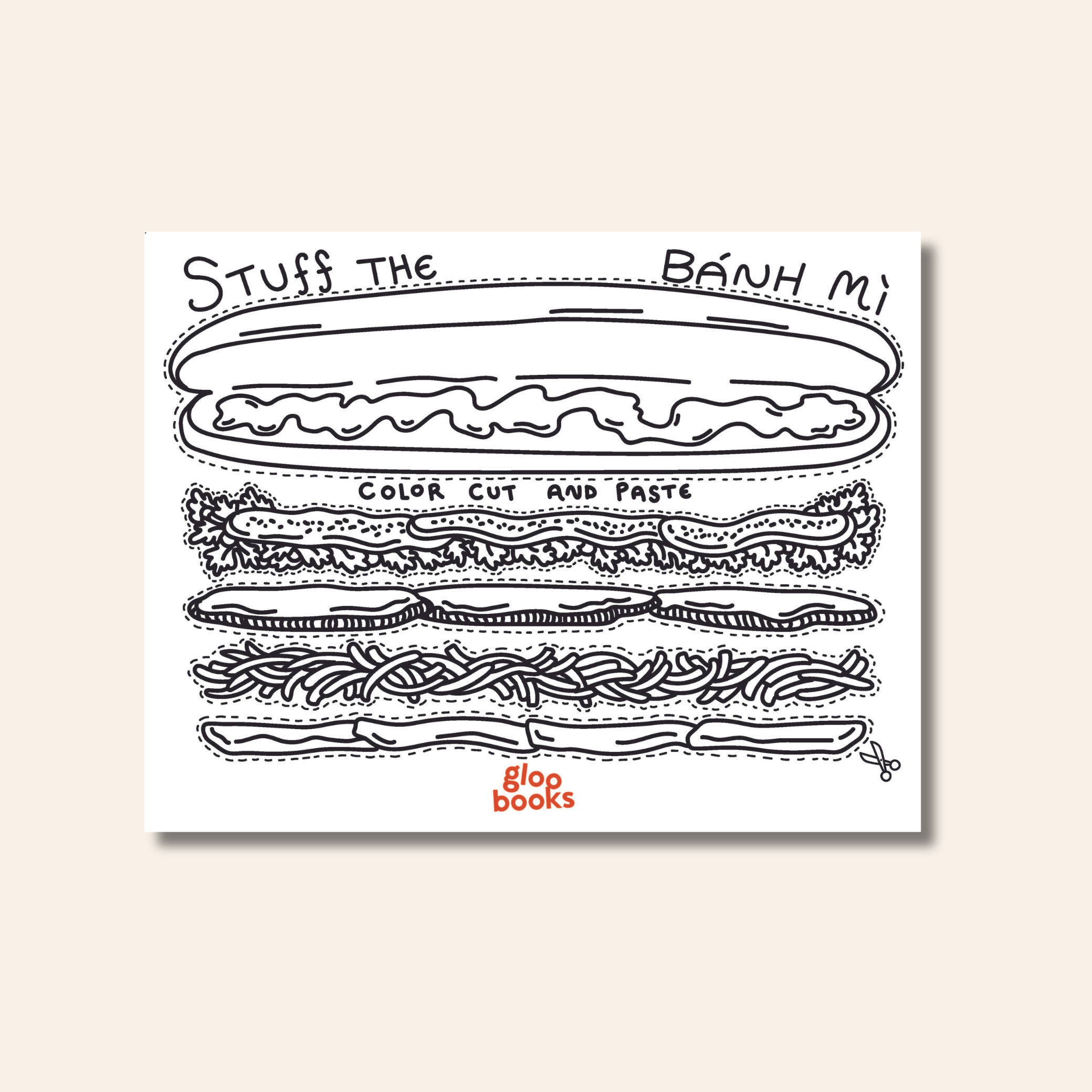Make a Banh Mi Activity Sheet - Gloo Books