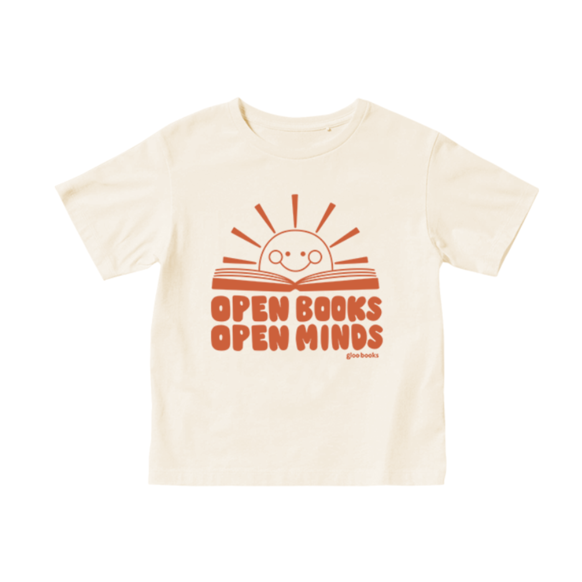 Open Books, Open Minds Kids Tee (Clearance) - Gloo Books