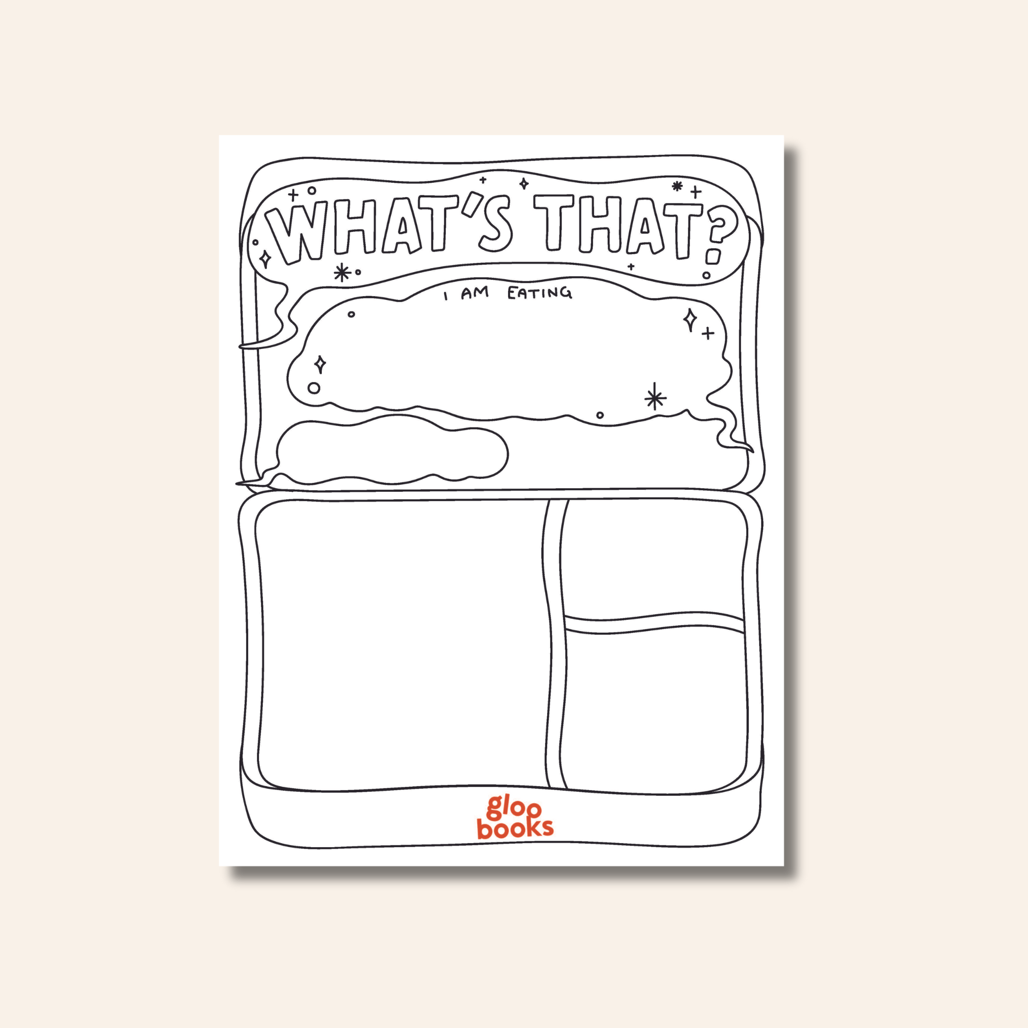 What's That Lunchbox Activity Sheet - Gloo Books